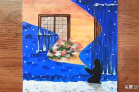 手工绘画作品，带你学习如何绘画火柴小女孩的方法图片