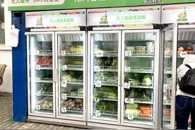 淮安：无人智能果蔬柜 带来新体验 24小时营业真方便图片