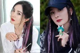 杨幂终于换新发型！她现在的发色太好看了吧图片