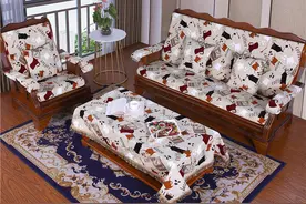 木沙发坐垫带靠背图片
