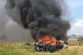 特斯拉Model 3国内首次爆炸！车主受伤后自述：刹车失灵致翻车图片