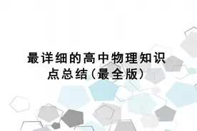 42页经典版，高中物理知识点总结，建议高中生人手一份图片