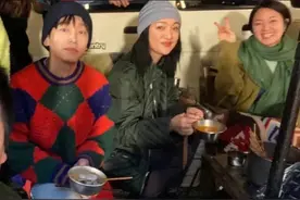网友露营偶遇周迅，彭昱畅瘦到脱形惹担忧，阿雅与素人互动无架子图片