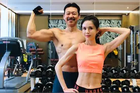 张丰毅和李若彤组成健身CP，冻龄的秘诀果然藏在运动中图片