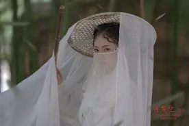 寻景记汉服：斗笠面纱套装，轻薄透气，古风气质满分图片