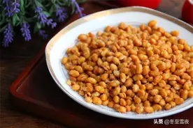 教你在家做油酥黄豆的小技巧，香酥不返潮，下酒当零食都不错图片