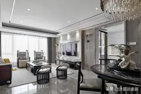 她的新家，高雅别致，轻奢新中式惊艳有内涵，全屋精致大气有档次图片