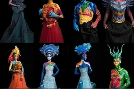 一年制形象设计身体彩绘结课作品展图片