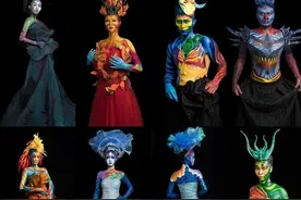 一年制形象设计身体彩绘结课作品展图片