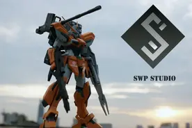 高达模型秀：夕阳下，两只hg温达姆改色加武器包图片