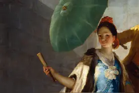 每日说画｜戈雅挂毯系列作品中最美丽、最精致的一件图片