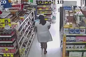 药店滚烫凉茶被撞翻，东莞一女童脸部严重烫伤图片
