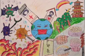 小朋友画出舌尖上的武汉丨居家“绽艺”文艺作品征稿之“最美童画”选登图片