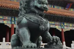 故宫门前的石狮子为何都“烫”着卷发？图片