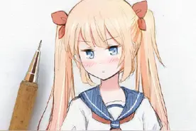 铅笔&马克笔 | 二次元少女~感觉你们会喜欢图片
