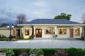 农村建房，设计个副房就是好，17×9米一层养老美宅图片