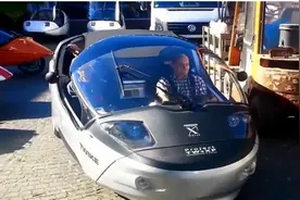 靠脚蹬跑190km/h！瑞典发动最强三轮车，密闭车舱还配空调图片
