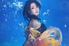 逆水寒日报：神仙小姐姐穿上鱼龙天衣，水下COS美翻了图片