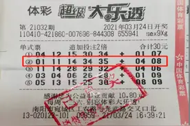 河南彩民避雨邂逅大乐透，幸运中得三等奖图片