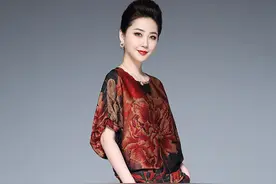 2020大码印花妈妈装，复古优雅的中国风，凸显女人魅力气质图片