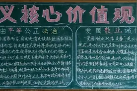 渠县静边初级中学：开展社会主义核心价值观进校园黑板报展评活动图片