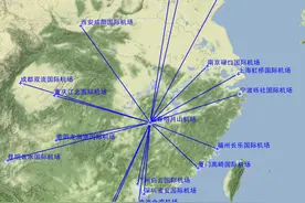 宜春明月山机场2020年冬春季航线地图图片