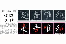 欧阳询 九成宫，偏旁部首：24. 口、囗(wéi  )部图片