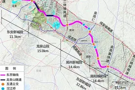 成都东西城市轴线龙泉山1#、2#隧道建设新进展图片