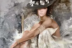 惊艳脱俗之美——乌克兰天才女画家艾琳·谢里女性油画作品图片