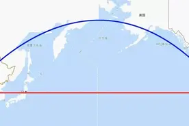 飞机的航线为什么不是直的，非得绕个大圈？图片