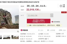 谁家要有矿了？莱芜一矿山采购权拍卖中...图片