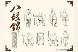 八段锦之一：能提高心肺、脾胃功能的动作图片