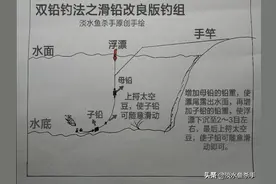 它能深水钓大鱼，高效又实用。详细解读库钓“必杀技”：双铅钓法图片