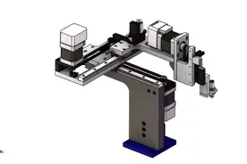 XY轴龙门拾取与放置机构3D图纸 STEP格式图片