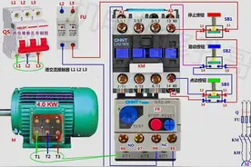 电机点动及长动控制线路图图片