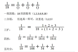 好学又好记：分数拆分法，一口诀搞定，既快且正确图片