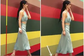 赵丽颖身高165cm？直播镜头曝光真实身高，明星身高水分太大图片