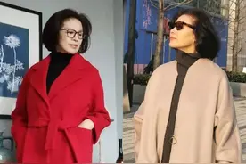 秋冬的“大衣+阔腿裤”才时髦！60+微胖妈妈这样穿，气质还显瘦图片