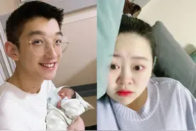 小伙为套牢女友将其喂胖100斤，23岁当上奶爸，幸福的一家三口图片