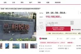 广州豪宅1.7亿元拍卖抵债，资本大鳄赖淦锋已四入失信人名单图片