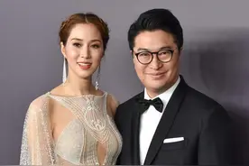 徐子淇在老公面前也不低调，白裙拼接裸色布料，身材壮但气质不错图片