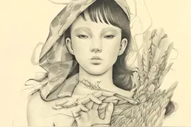 日本插画师另类风格的和风女孩——细腻，甜美与诡异完美结合图片