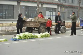 7岁双胞胎陪奶奶赶集卖菜，娃子的愿望简单却让人感动，看咋回事图片