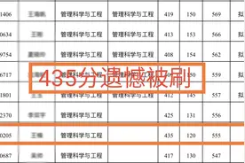 上海交通大学公布考研录取名单，第一名435分被刷，网友：可惜！图片