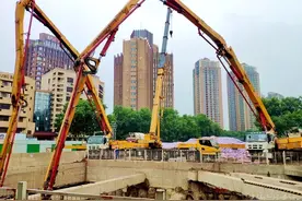 南京地铁5号线盐仓桥站主体结构首段“封底”图片