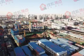 沧州新华区新城悦隽时代最新施工进度航拍图片