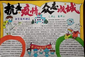 舞动多彩画笔，科学防控疫情”最美手抄报新鲜出炉(三)图片