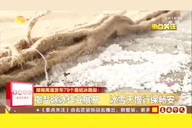 湖南高速发布79个易结冰路段，9个收费站交通管制，车辆只出不进视频封面