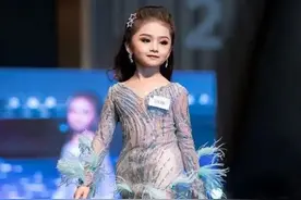 泰国女童6岁获选美冠军，浓妆高跟鞋颇显性感，网友：小版谢大脚图片