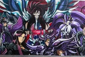 圣斗士星矢各篇章主要登场角色主题墙绘图片